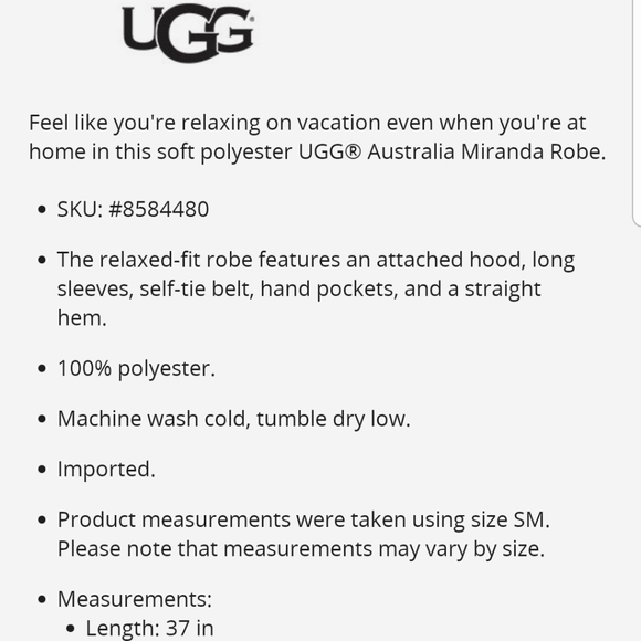 UGG Miranda Fleece Hoodie Robe💜 - Picture 7 of 13